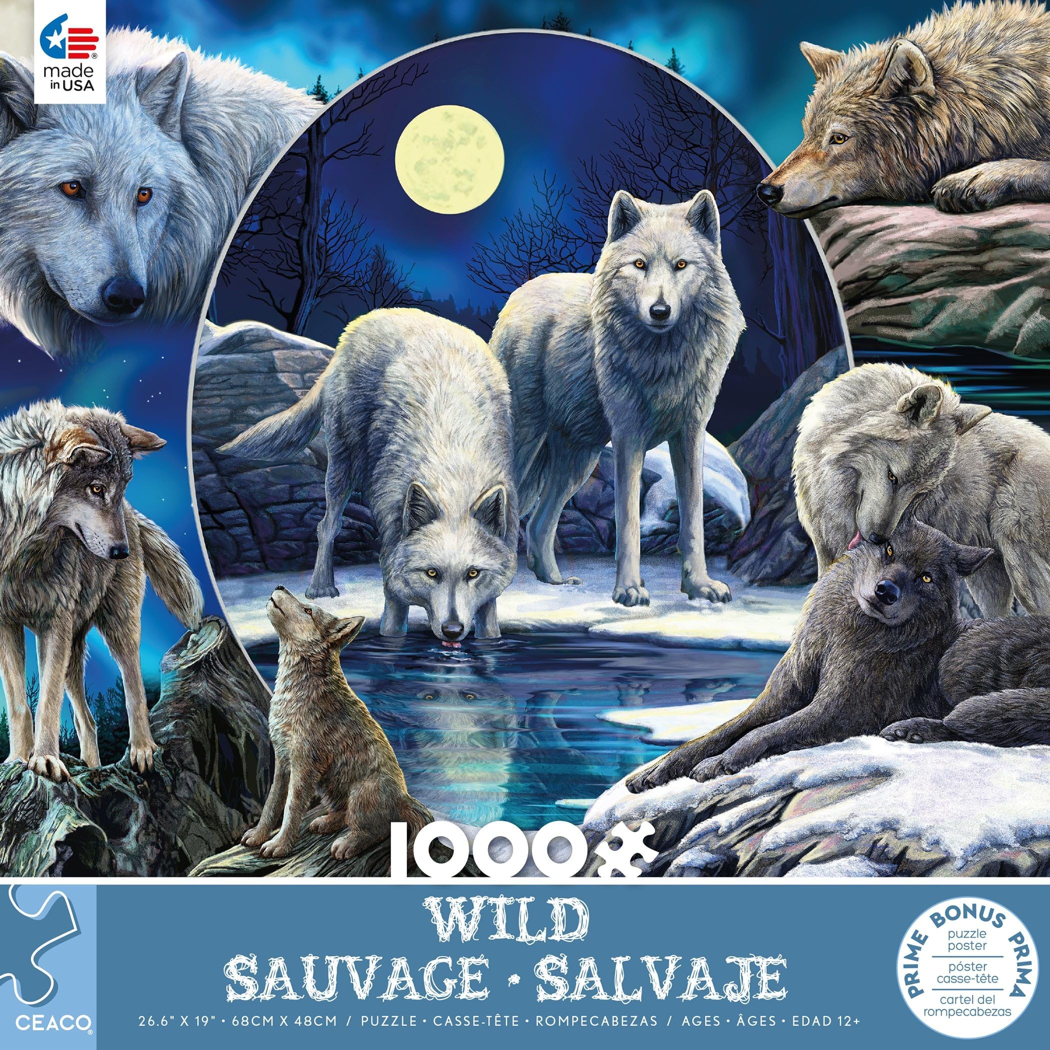 Amazon.com: Ceaco - Lisa Parker - Wild - Wild Wolves Collage